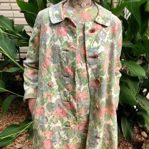 VINTAGE 50s floral dress & jacket